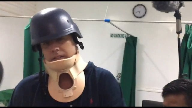 Τραυματίστηκε από αδέσποτη σφαίρα δημοσιογράφος στις Φιλιππίνες (εικόνες)